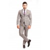 Costum PASCAL gri cu carouri maronii 